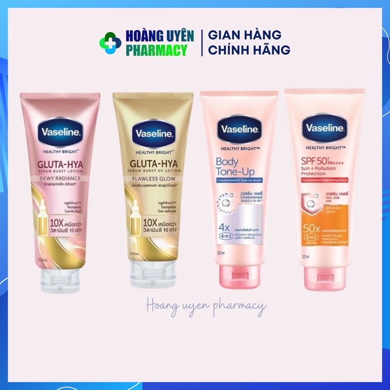 [320ml] Serum dưỡng trắng chống nắng Vaseline 50X - Vaseline body tone up