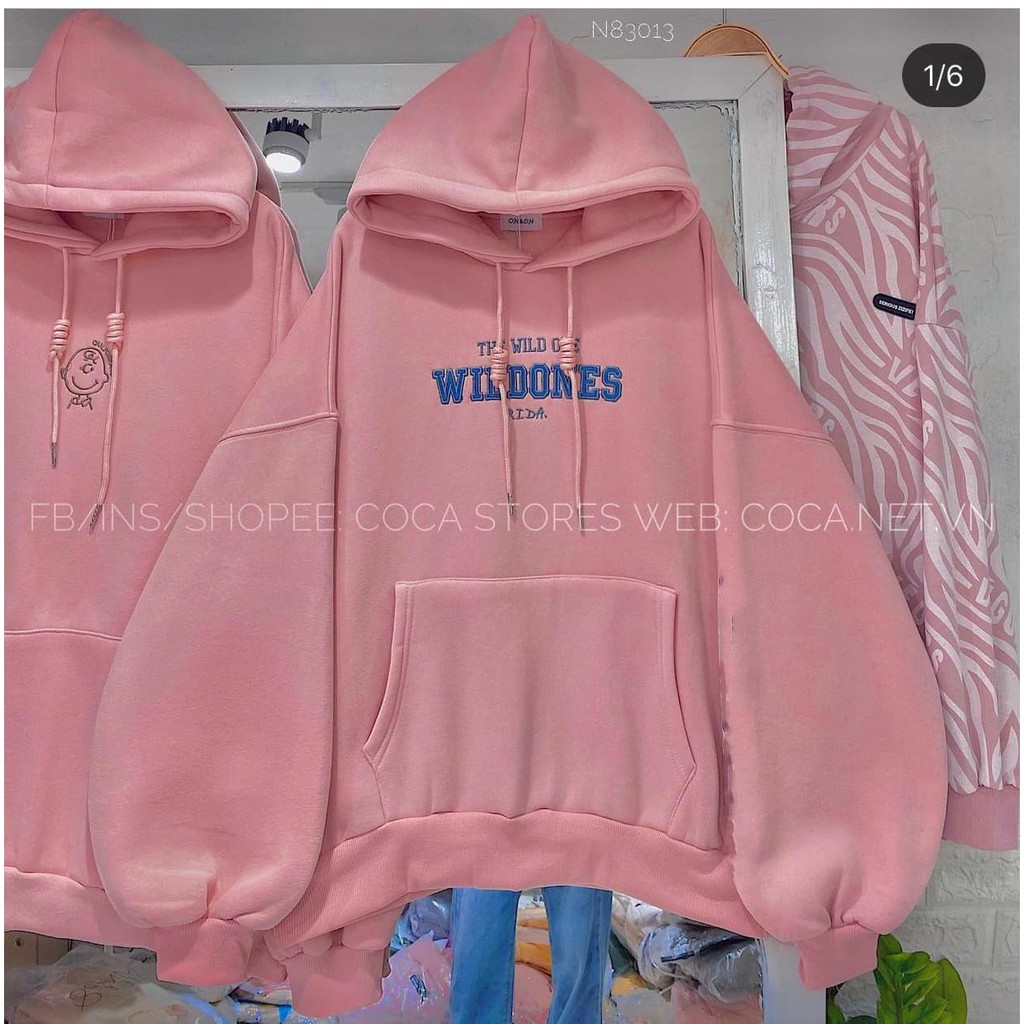 Áo Hoodie Wild, Áo nỉ có mũ thời trang năng động unisex