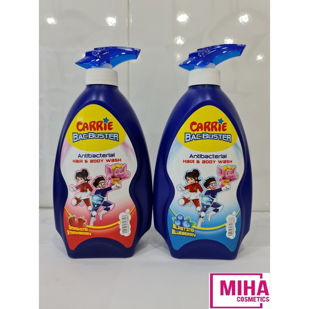 Sữa Tắm Gội Sạch Khuẩn Carrie Junior BacBuster 700G