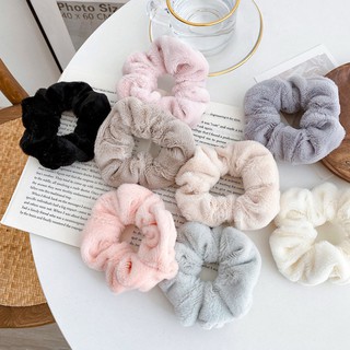 Dây Cột Tóc Nhung Scrunchies Phong Cách Hàn Quốc