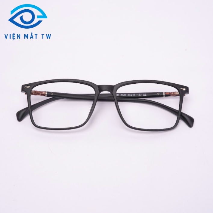 Gọng kính cận nam nữ DR4EYE mắt vuông nhựa dẻo nhiều màu 8087 - KM27