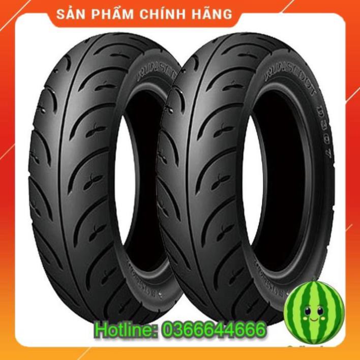 HN - Thay cặp lốp (vỏ) trước 90/90-12 TL + sau 100/90-10 TL Dunlop D307 chính hãng cho Honda Lead 110, SCR 110, Lead 125