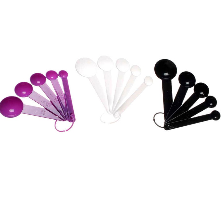 Set 5 muỗng nhựa đo đong đếm gia vị tiện dụng cho nhà bếp