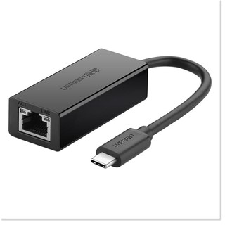 Dây Cáp Mạng USB 2.0 Type-C To Ethernet Ugreen 30287 (10/100Mbps) - Đen - Hàng Chính Hãng