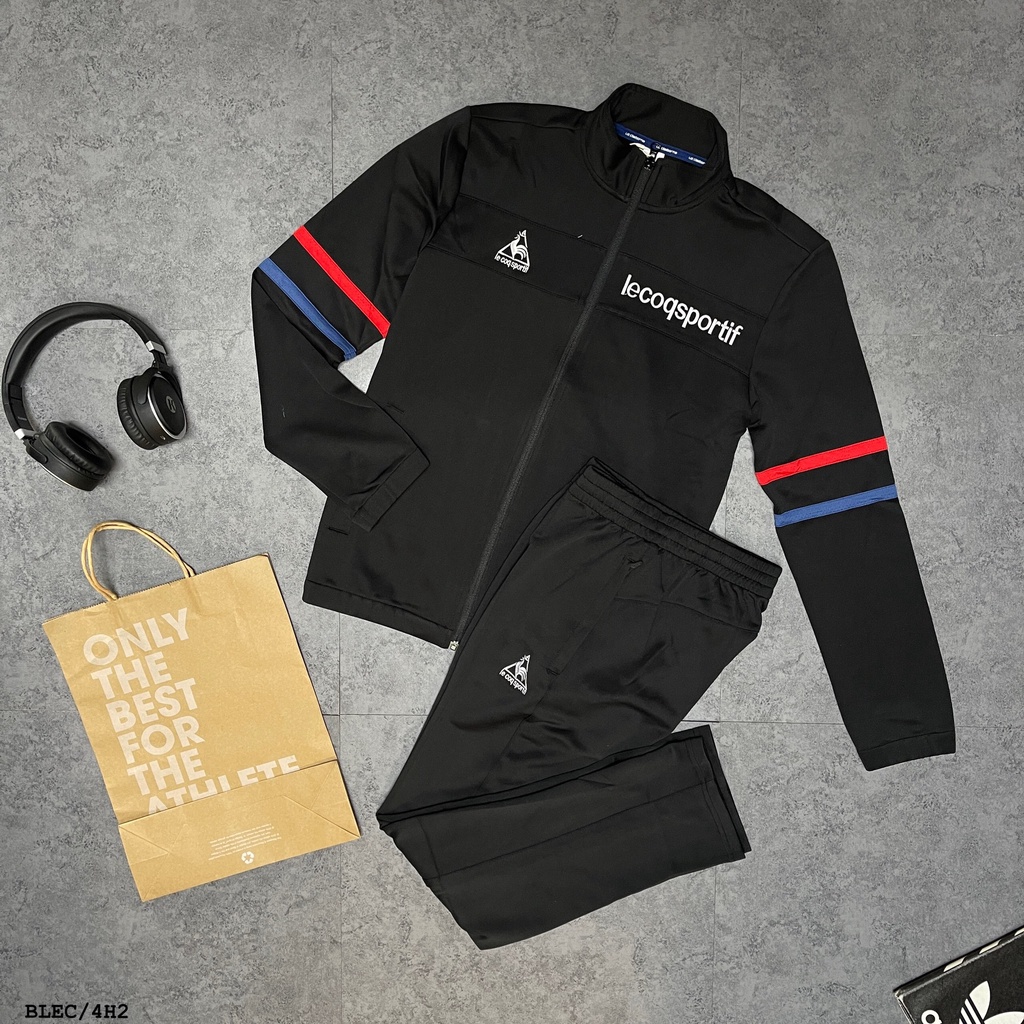 Bộ nỉ nam, bộ thu đông LECOQ SPORTIF nam kéo khoá dài tay mã BE57