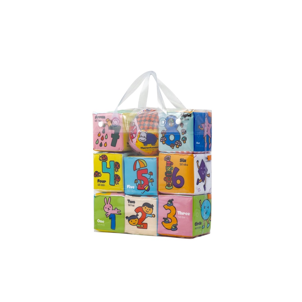 Đồ Chơi Hình Khối Xúc Xắc Lalala Baby Tặng Kèm Bóng Vải Cho Bé Vừa Chơi Vừa Học Tập TRAVEL BLOCK