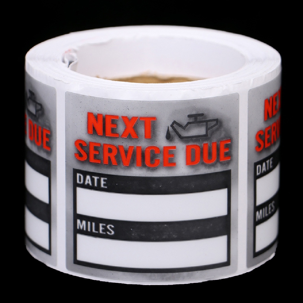 [TAT] 100pcs/roll Oil Change/Service Reminder Stickers Window Sticker  Car Sticker CVX