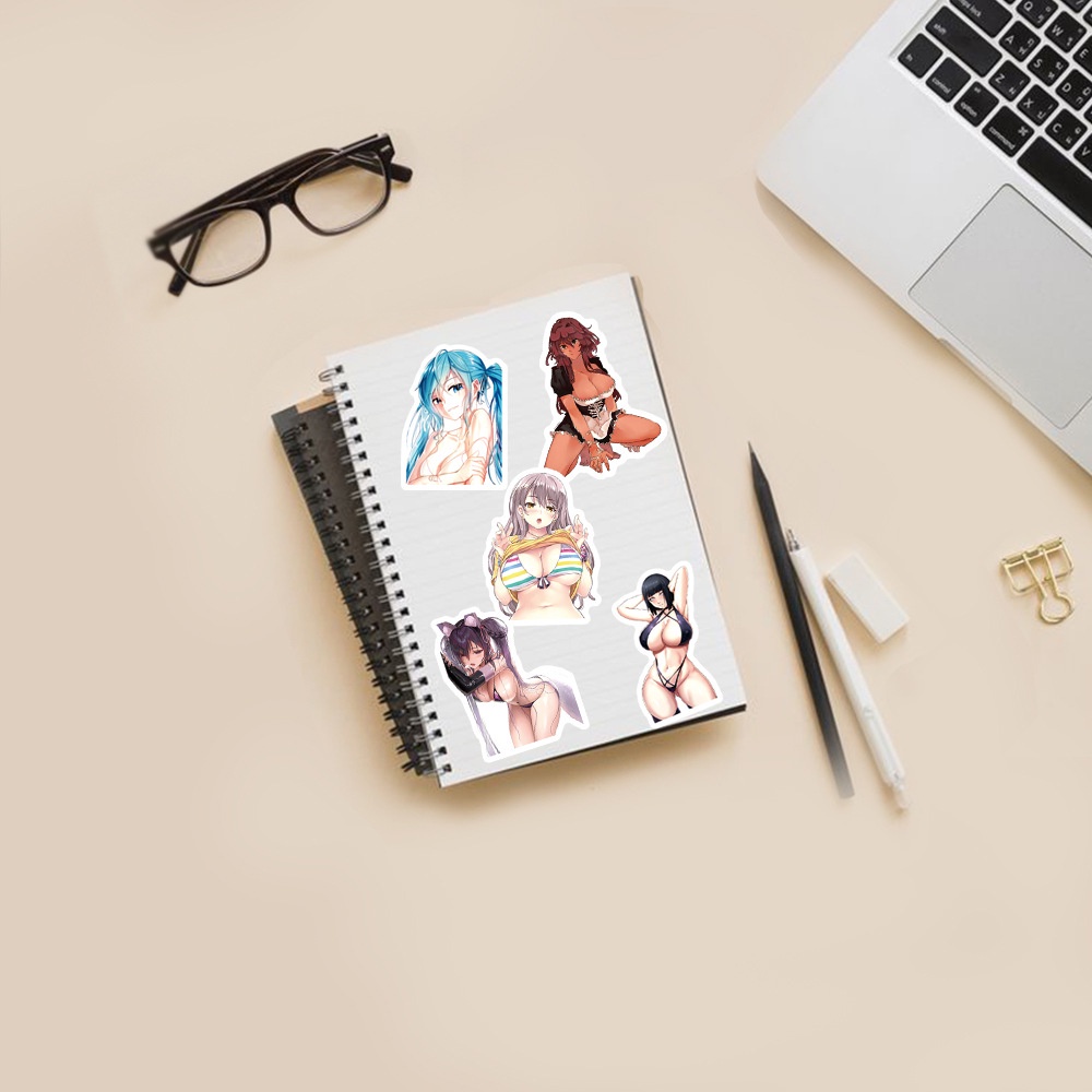 Set 100/ 50 miếng dán trang trí điện thoại/ ván trượt/ đàn guitar