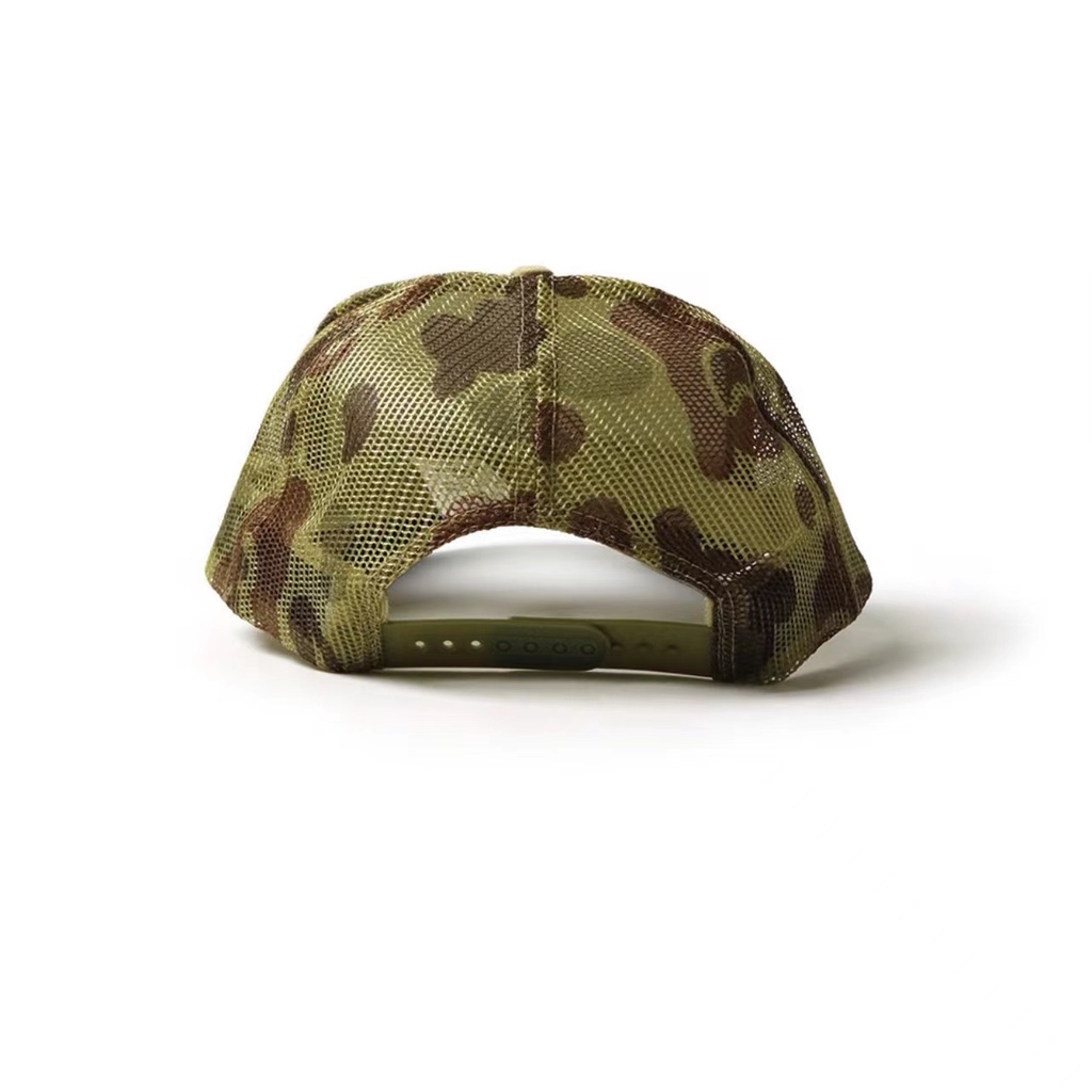 Mũ Lưỡi Trai Phối Lưới Thoáng Khí In Họa Tiết Mặt Cười Kapital 2022AW Hirada Kazuhiro