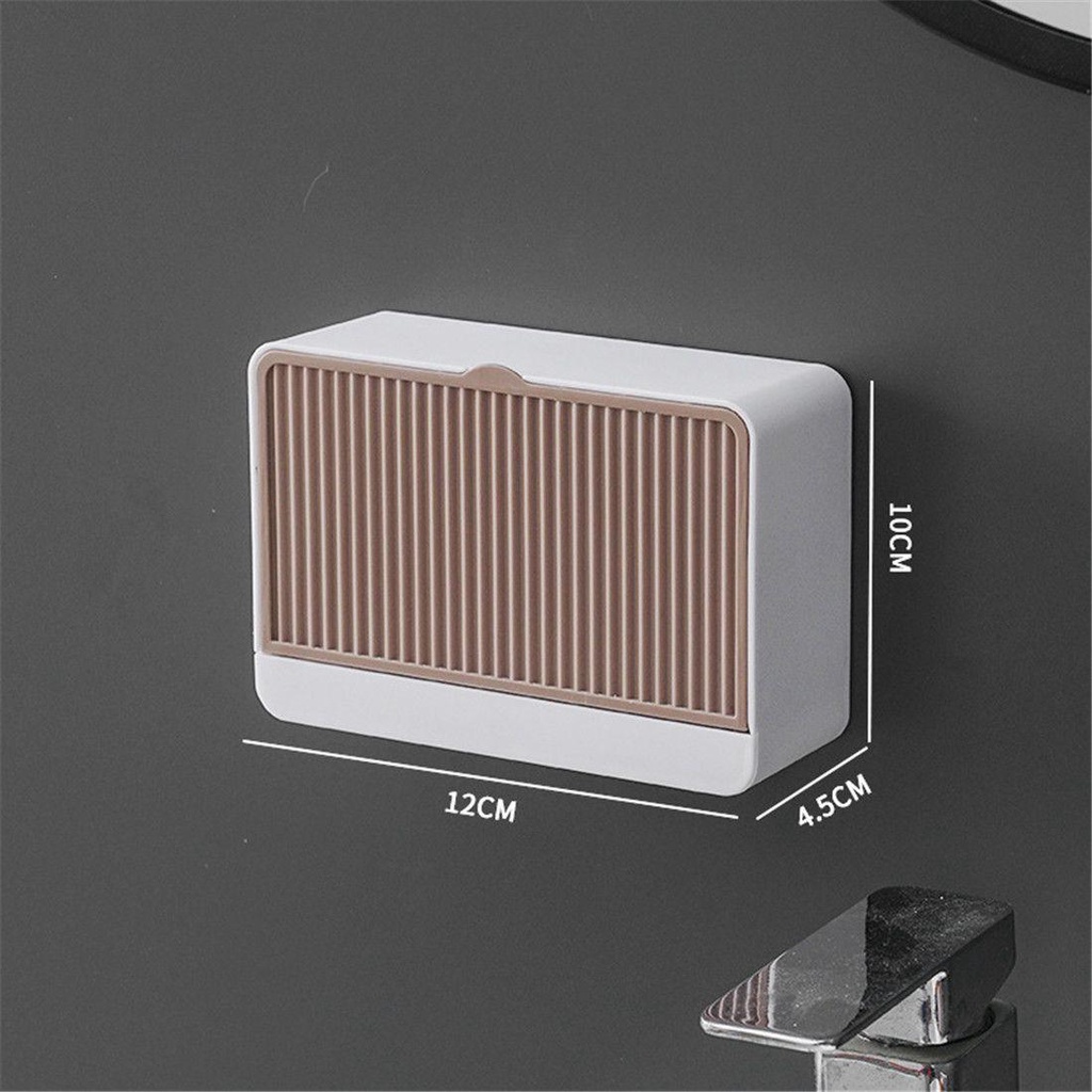 Khay Đựng Xà Phòng Hai Ngăn Ráo Nước Tiện Dụng Cho Gia Đình