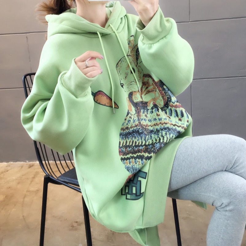 Áo hoodie tay dài in họa tiết hoạt hình xinh xắn | BigBuy360 - bigbuy360.vn