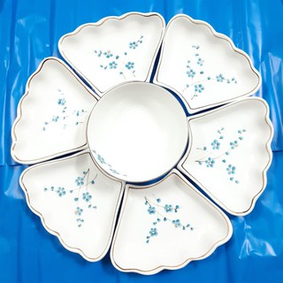 Bộ bát đĩa hoa mặt trời ĐK58cm.Hàng sứ Bát Tràng
