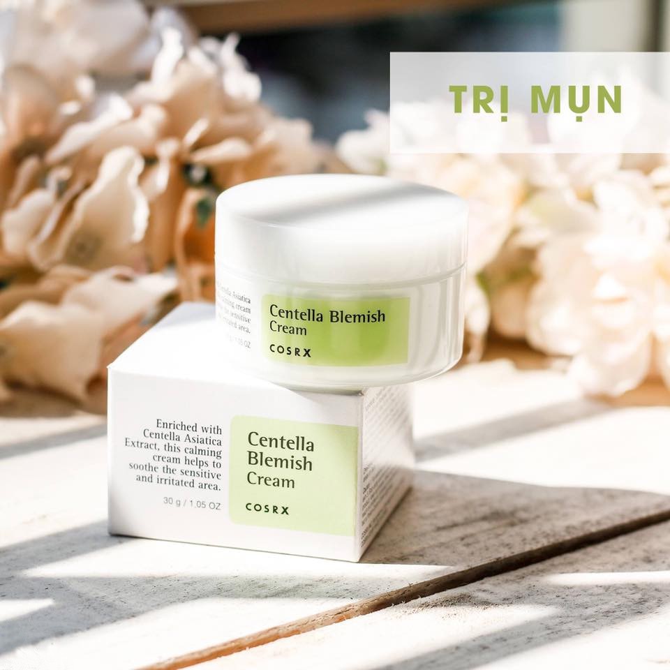 Kem dưỡng hỗ trợ ngừa mụn Cosrx Centella Blemish Cream 30g