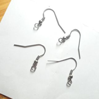 Thanh lý Combo 10 đôi (20 cái) Đuôi bông tai inox. Nguyên liệu làm khuyên tai, bông tai Có hình minh họa