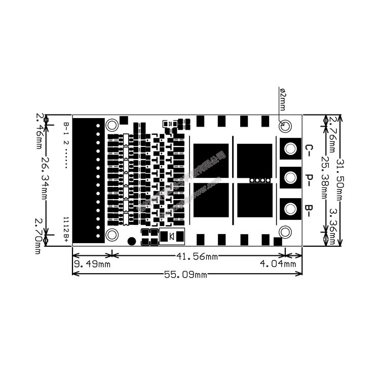 Bảng Mạch Sạc 6S-13S 7S 8S 10S 12S 25A BMS 18650 LiFePO4 24V 36V 48V 3.2V 3.7V