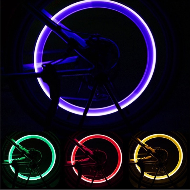 Đèn xe đạp , đèn led cài chân van xe đạp thể thao nhiều màu