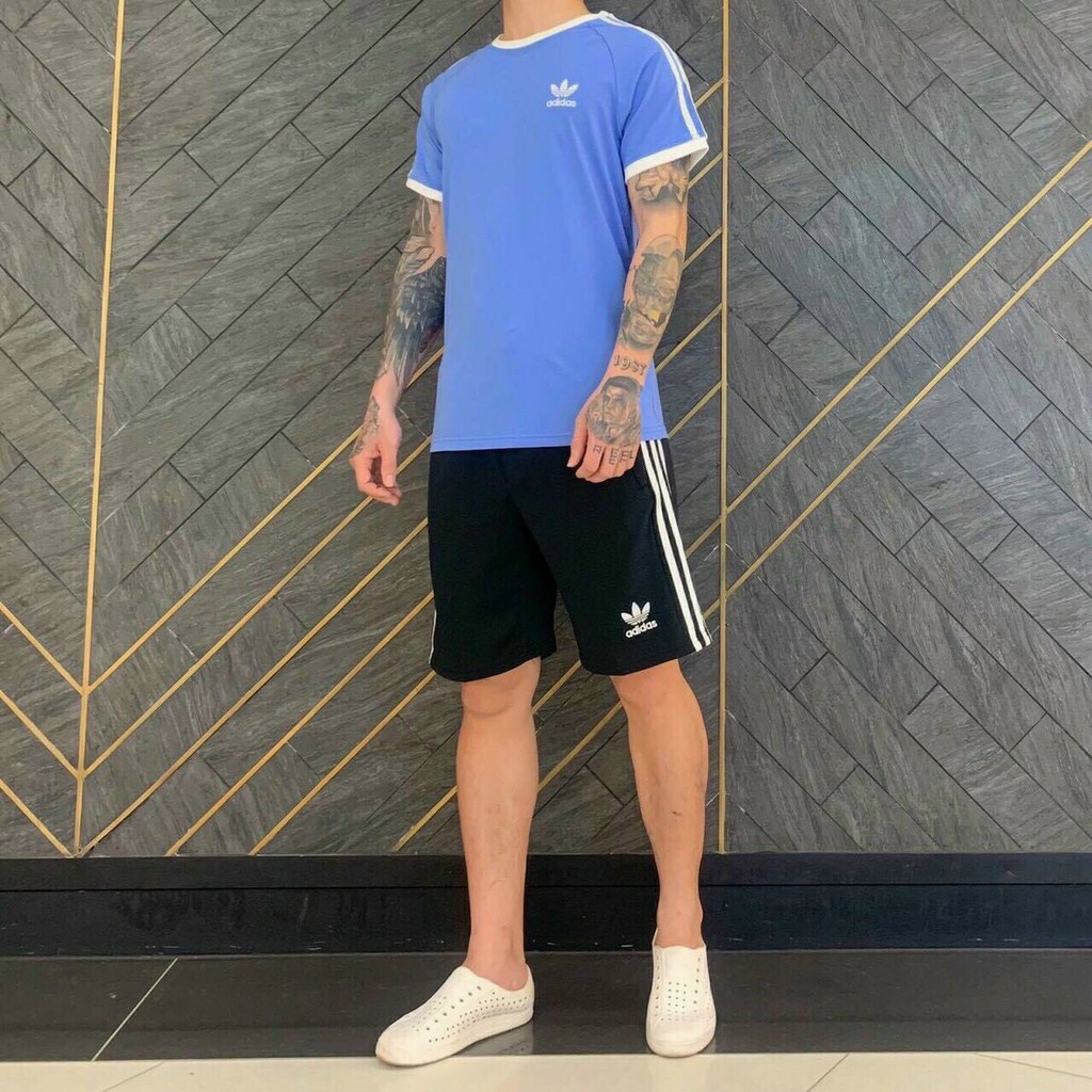 Bộ thể thao aidas nam chất liệu thun lạnh cao cấp[Nhập mã giảm giá 10k] | BigBuy360 - bigbuy360.vn