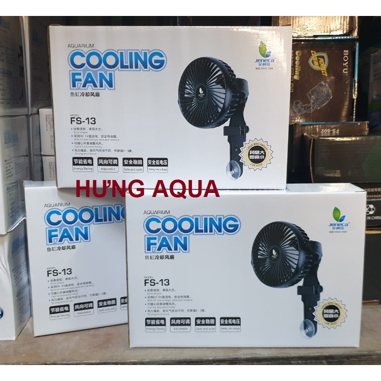 Quạt tản nhiệt - quạt làm mát bể thủy sinh cao cấp COOLING FAN BOYU FS-120 và FS-13 xoay 360 độ (chính hãng)