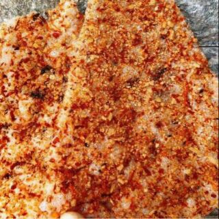 Bịch 10 cái Bánh tráng khô bò mắm ruốc