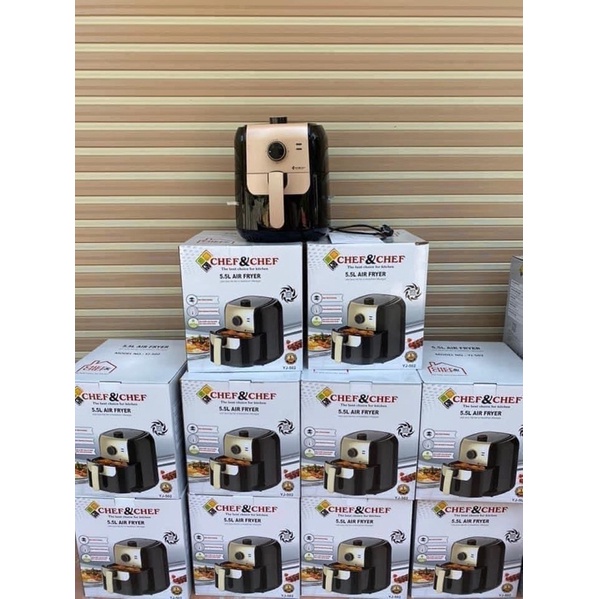Nồi chiên Không Dầu Chef and Chef 5.5L bảo hành chính hãng 1 năm