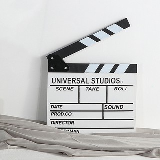 Bảng clapper board quay phim màu trắng loại lớn 30 x 27 cm - Muasamhot1208