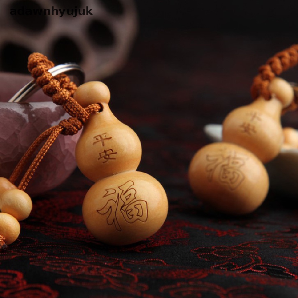 1 Móc Khóa Gỗ Đào May Mắn Dễ Thương