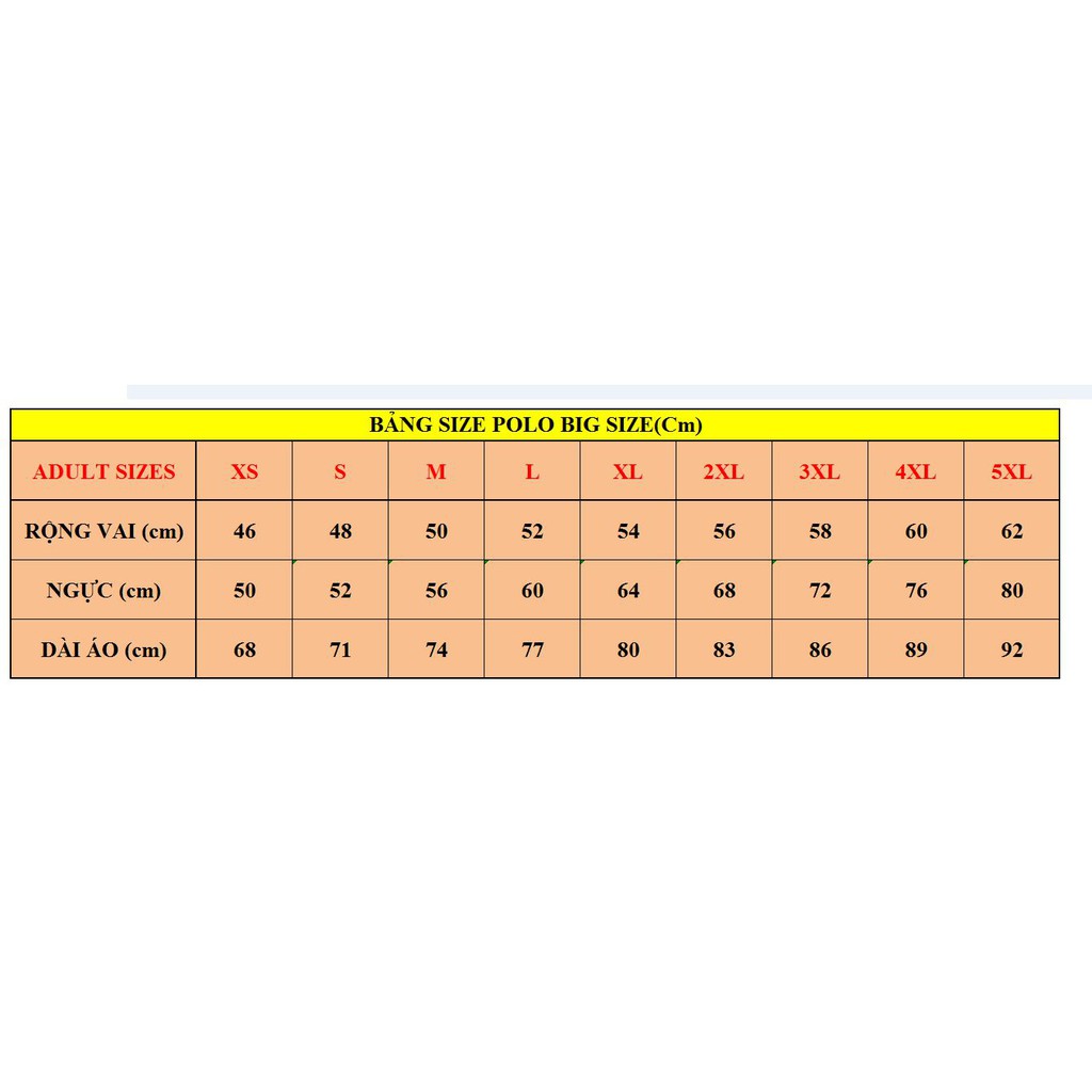 AO POLO NAM XUẤT KHẨU BIG SIZE K510 | BigBuy360 - bigbuy360.vn