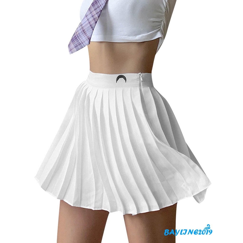 Chân Váy Xếp Li Thêu Họa Tiết Mặt Trăng Hợp Thời Trang Dành Cho Nữ