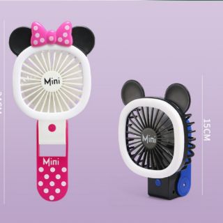 Quạt MICKEY & MICE cầm tay có đèn