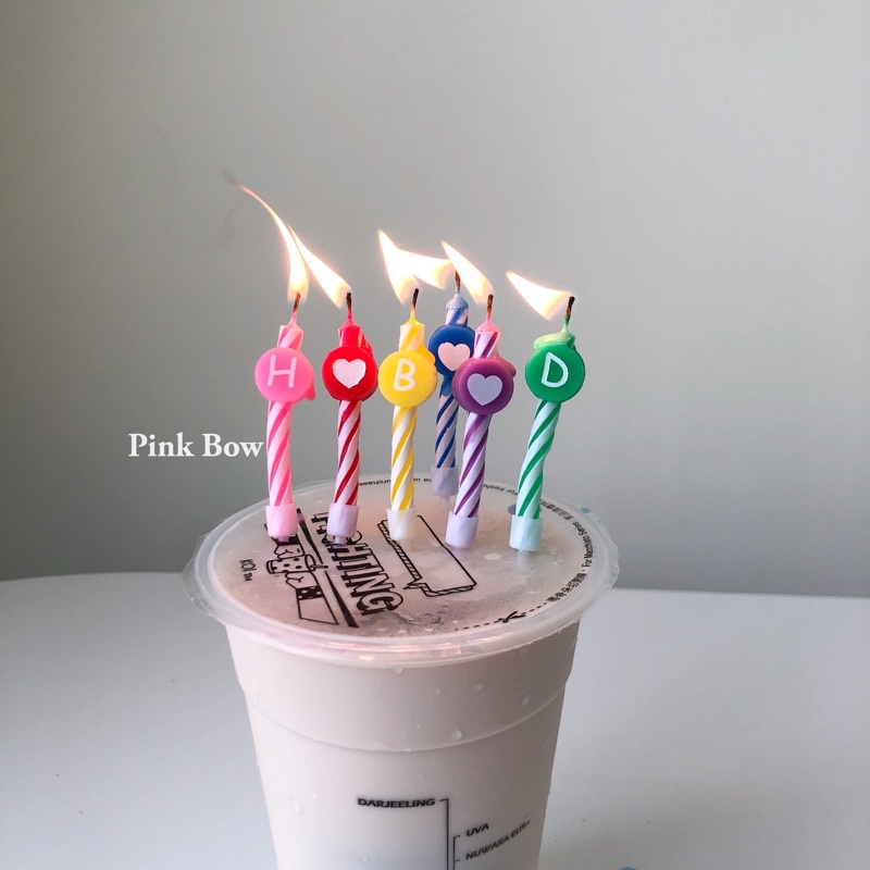 Nến sinh nhật hình mặt cười set 6c 6 màu
