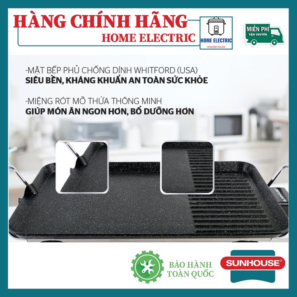 BẾP NƯỚNG ĐIỆN SUNHOUSE SHD4607