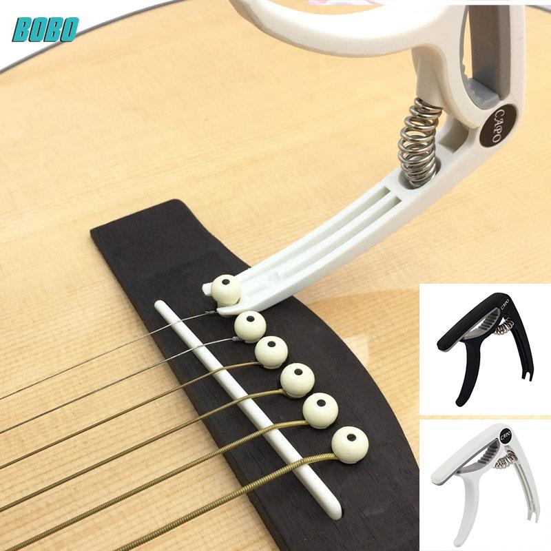 [Bobo] Durable Guitar Capo Pocket Household Clamp Key Capo Tuning Clamp Plastic Steel
