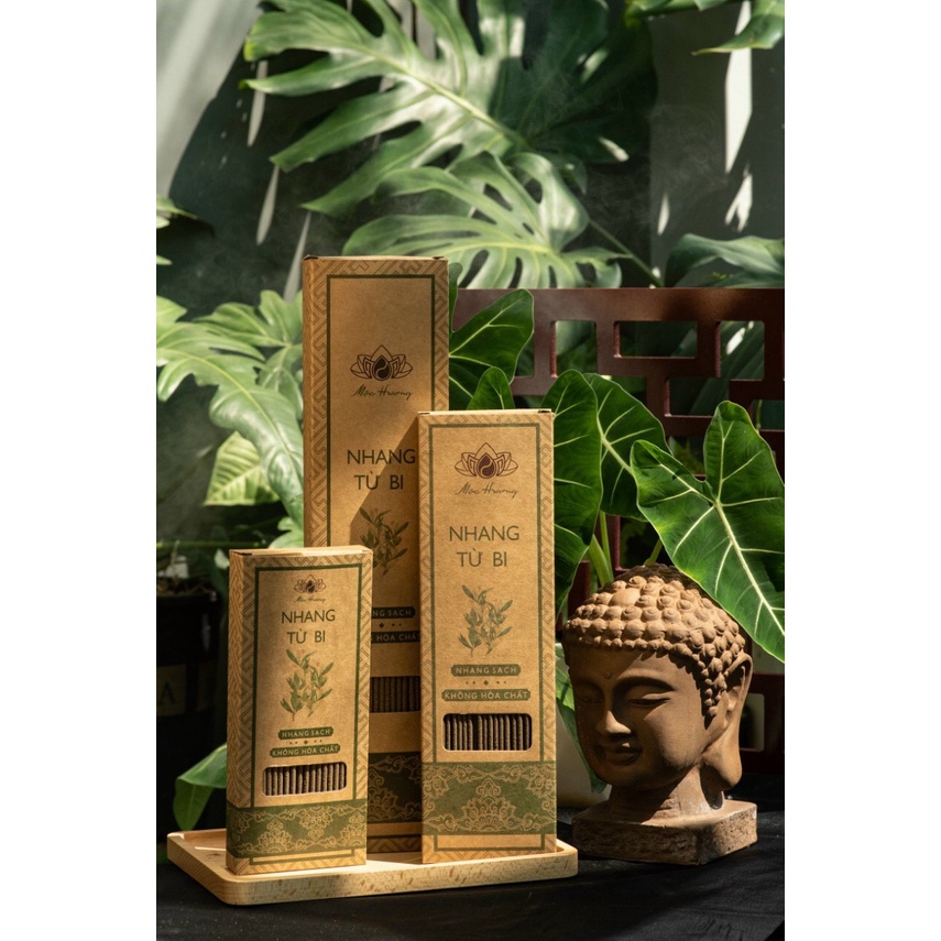 Nhang Trầm Hương Tự Nhiên Nhang sạch Mộc Hương, Nhang cây thờ cúng chiều dài 30cm