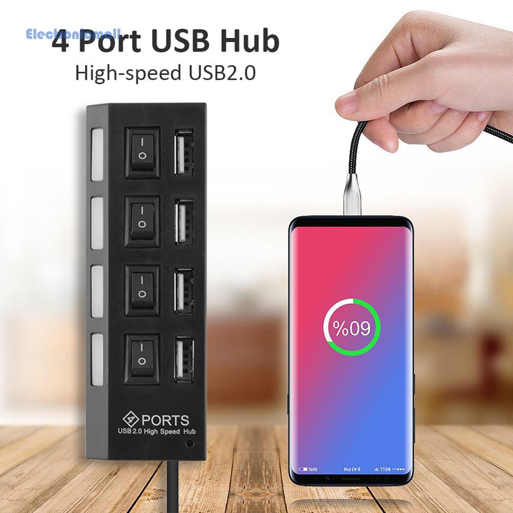 Thiết Bị Chia Cổng Usb 2.0 Tốc Độ Cao 480mbps