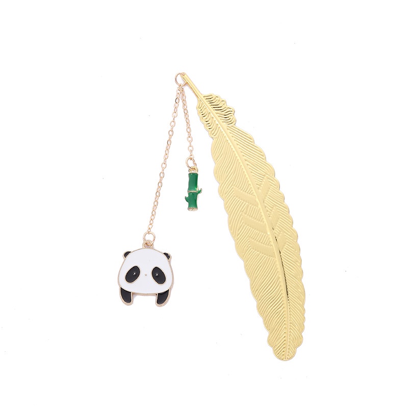 1 Thẻ Đánh Dấu Trang Sách Hình Gấu Trúc Dễ Thương