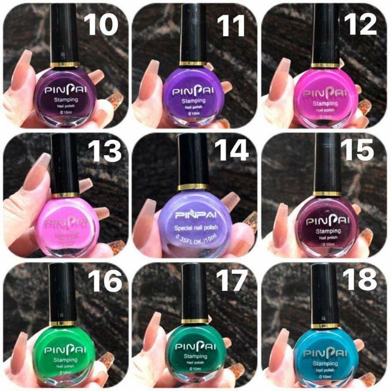 Sơn in móng tay PinPai 10ml lên móng đẹp 1-26