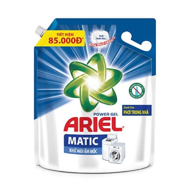 Nước Giặt Ariel Khử mùi ẩm Mốc Túi 3.2Kg (xanh dương)