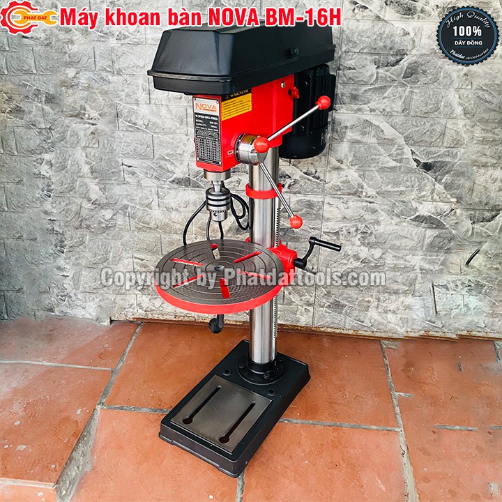 [ Chính Hãng ] Máy khoan bàn NOVA BM-16H-Công suất 750W-Đầu kẹp 16mm-Bảo hành 6 tháng