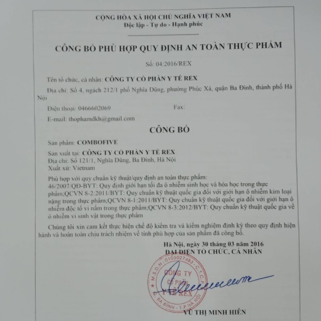 Men tiêu hoá COMBOFIVE