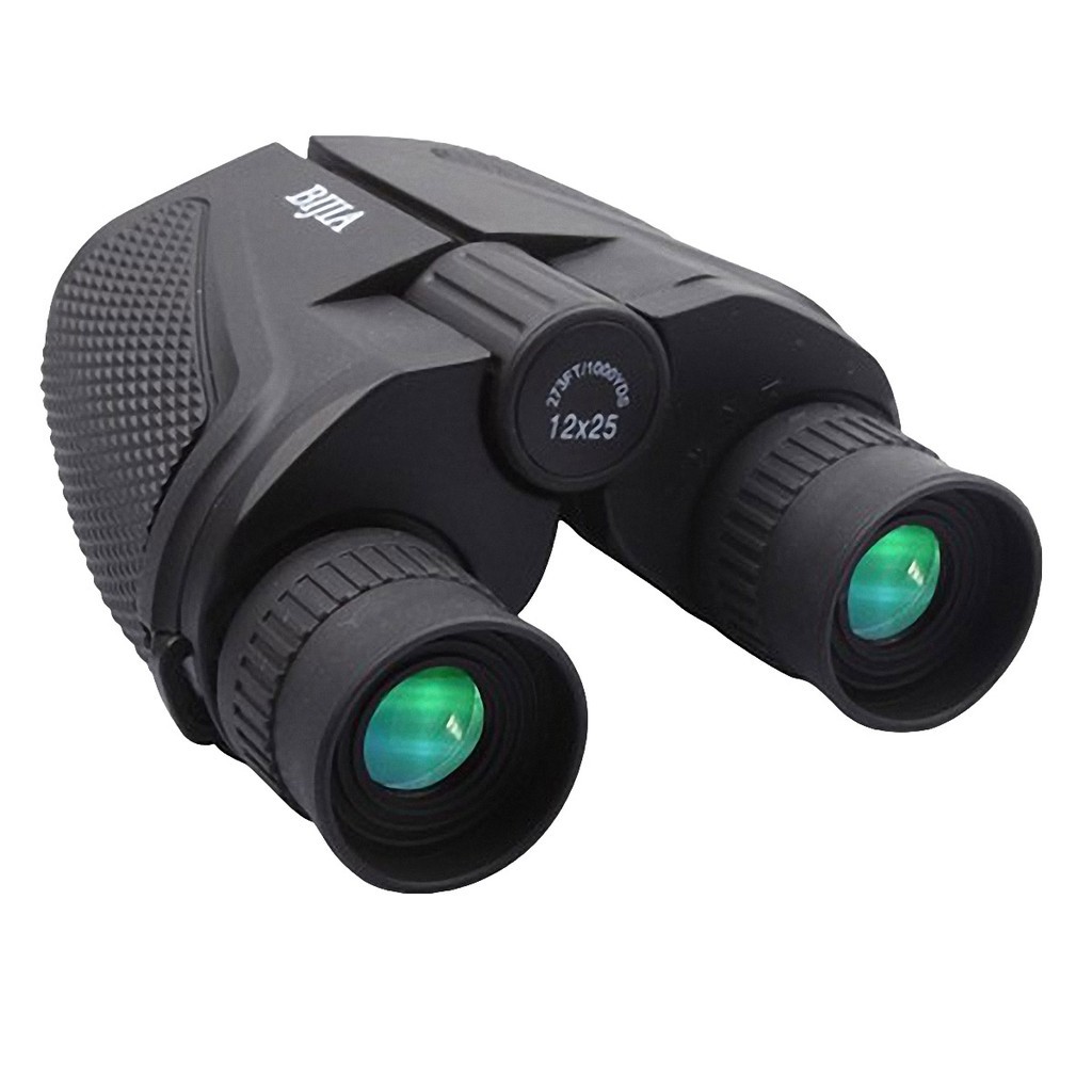 BIJIA 12x25 Waterproof Ultra-clear High-powered Binoculars - Black
