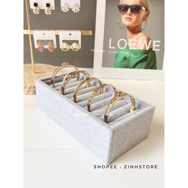 Khay nhung đựng nhẫn, vòng ,hoa tai ….