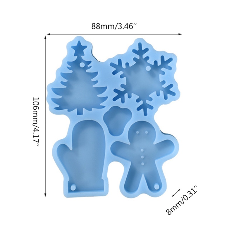 Khuôn Đúc 4 Hình Dạng 1 Dùng Làm Móc Khóa Diy