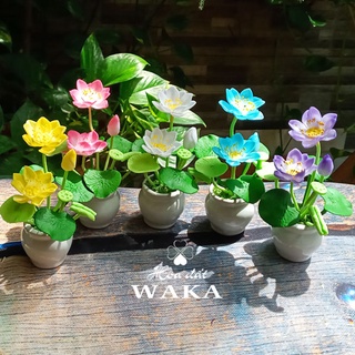 Hoa Đất Sét Mini- Hoa Sen Mini