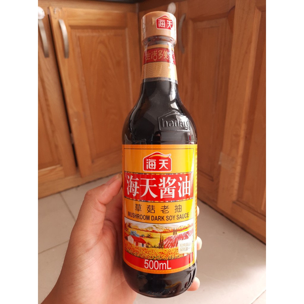 HẮC XÌ DẦU HƯƠNG NẤM [Xì dầu đen] 500ml - chấm, trộn, tẩm ướp, hầm màu cực đẹp