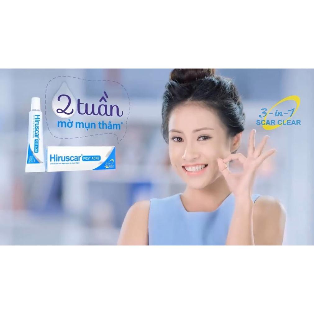 Gel làm mờ sẹo mụn và thâm mụn Hiruscar Post Acne