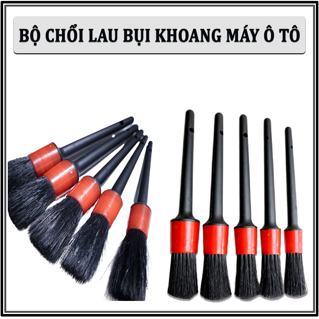 Chổi Vệ Sinh Nội Thất Xe Ô Tô – Bộ Chổi Vệ Sinh Nội Thất Xe Ô Tô , Bộ 5 Chiếc