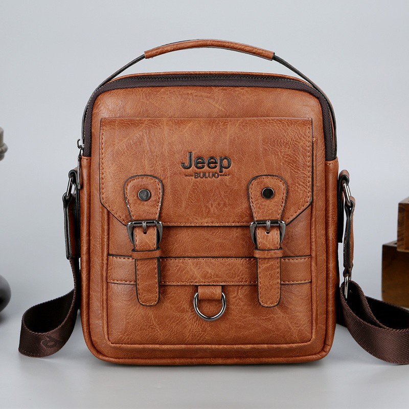 Cá Tuyết!Jeep Túi Da Đeo Chéo Thời Trang Dành Cho Nam