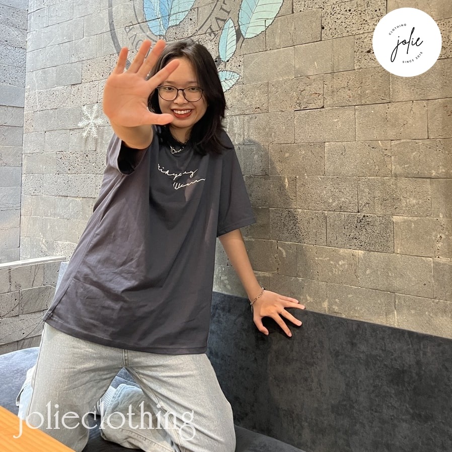 Áo thun tay lỡ, Áo phông nữ form rộng dáng Unisex/Ulzzang mặc lẻ cặp nhóm hoạ tiết in chữ, chất cotton 100%