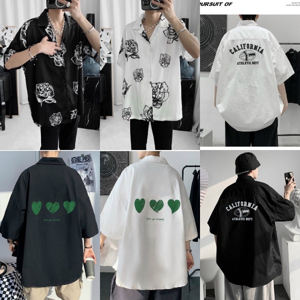 Áo sơ mi lụa unisex dành cho nam và nữ đi học đi chơi mẫu mới về cá tính