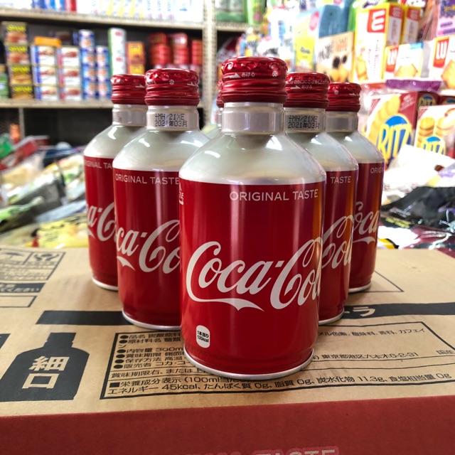 Combo 3 chai Coca - Cola Nắp Vặn chai nhôm Nhật Bản chai 300ml